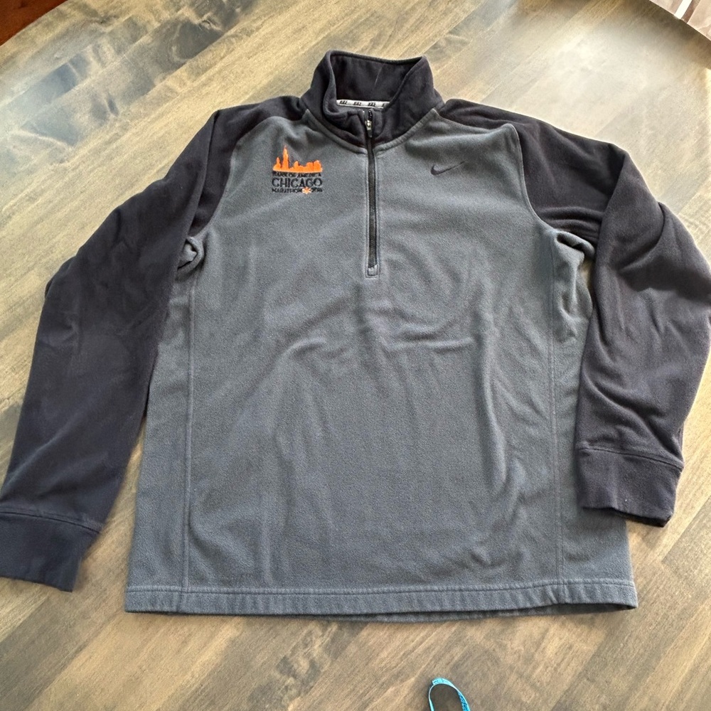 Nike Gray and Black Lightweight Performance Jacket